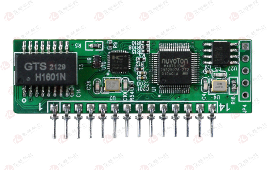 飞畅科技-工业级1路TTL串口服务器 模块板