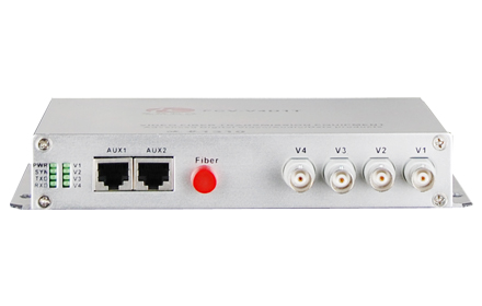 飞畅科技-4路视频+1路反向数据视频光端机