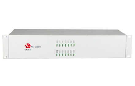 飞畅科技-48路视频+1路反向数据视频光端机