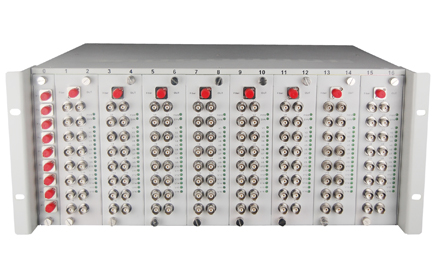 飞畅科技-128路机框式多业务视频光端机