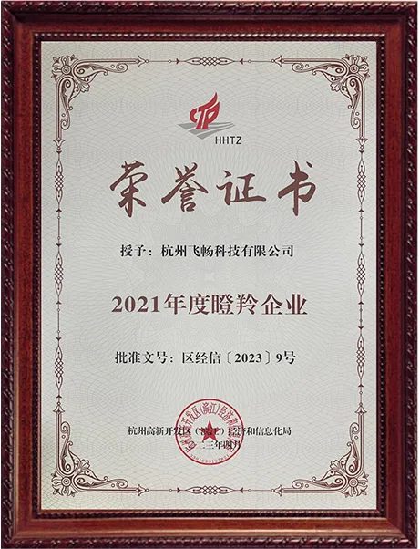 飞畅科技-年度瞪羚企业