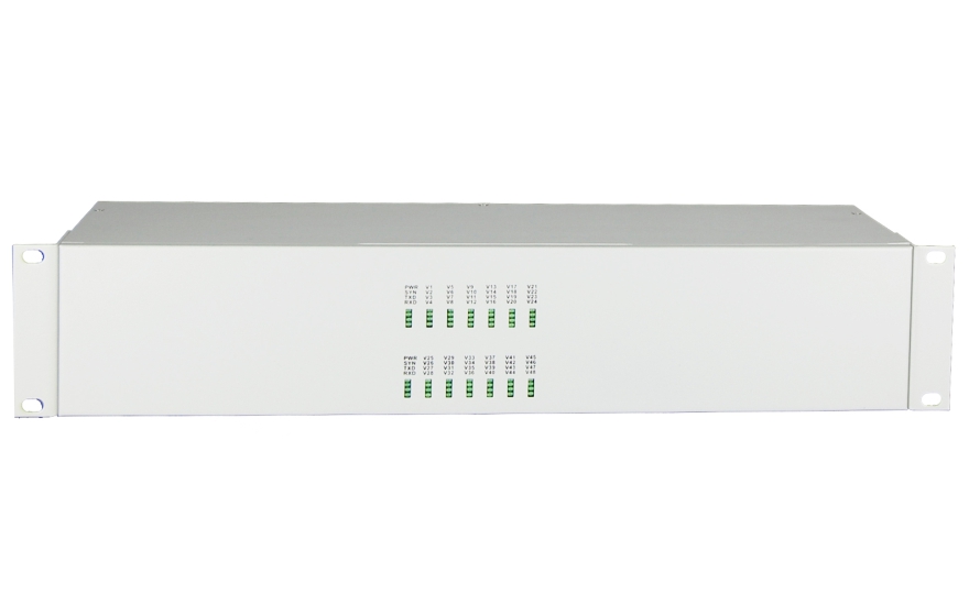 飞畅科技-48路视频+1路反向数据视频光端机