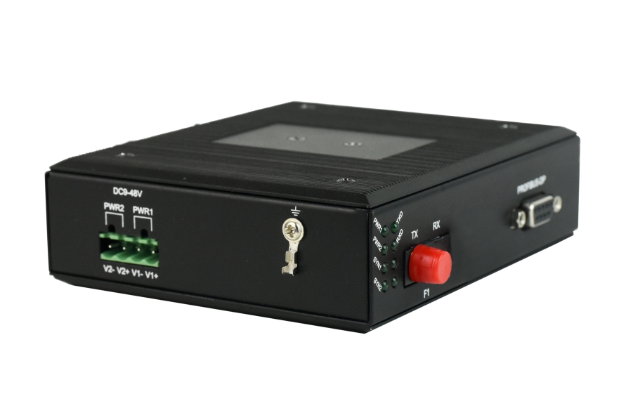 飞畅科技-工业轨式 1路Profibus-DP光端机