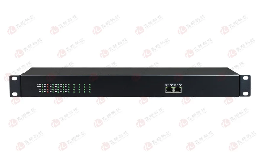 飞畅科技-16路电话（RJ11）+2路百兆以太网 电话光端机