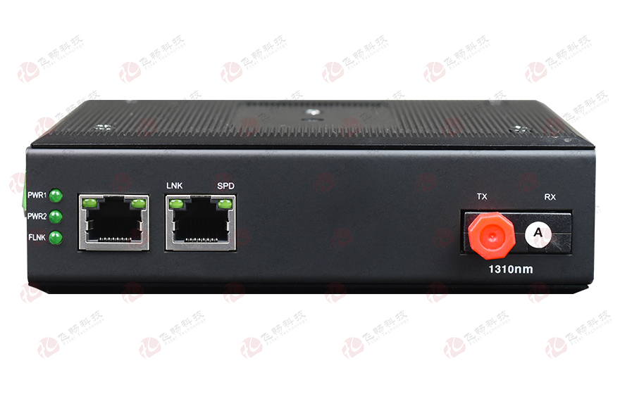 飞畅科技-非网管 工业级1光1电千兆光纤收发器