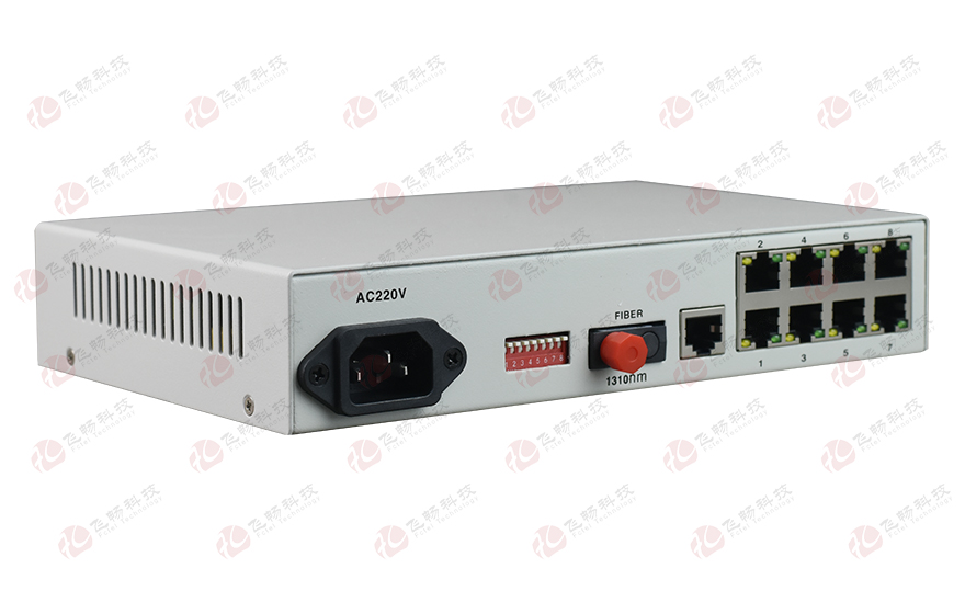 飞畅科技-普通型1千兆光8百兆电光纤收发器