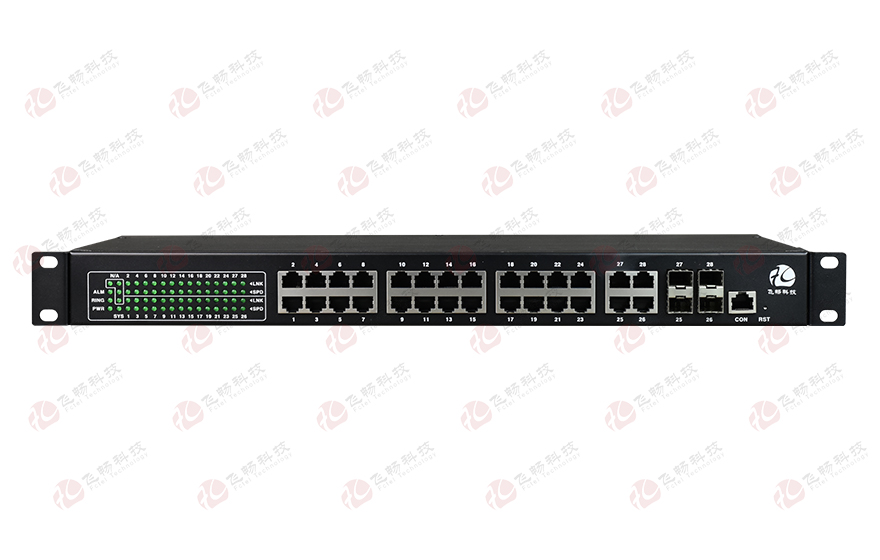 飞畅科技-24路千兆电光+4千兆SFP光口/4千兆电口 交换机