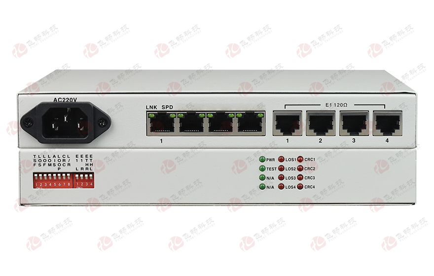 飞畅科技-4E1-1ETH协议转换器