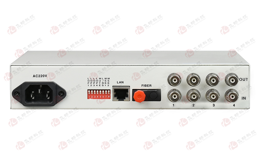 飞畅科技-4E1转1路光以太协议转换器