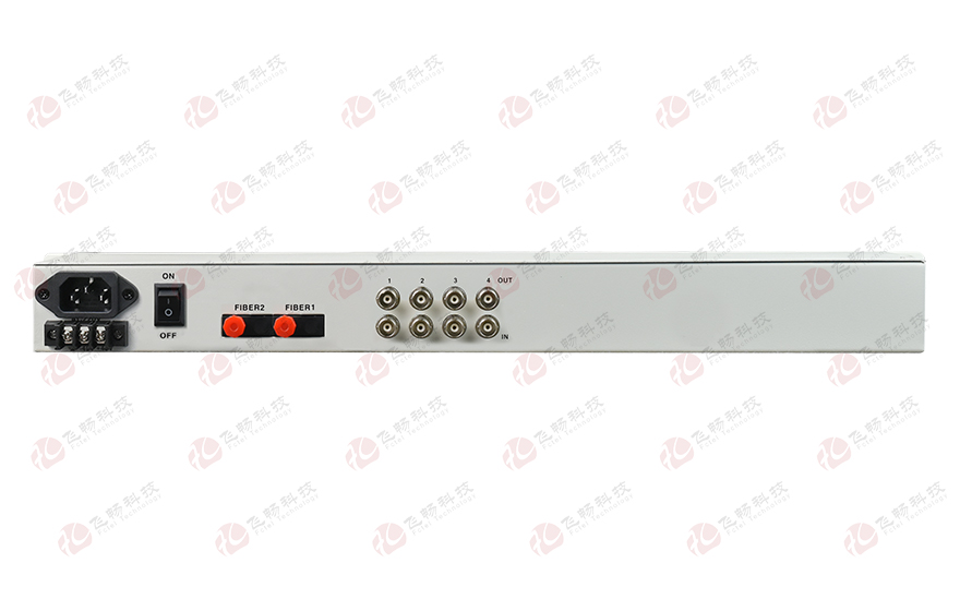 飞畅科技-4E1+4xFE(物理隔离)1+1光备份 PDH光端机