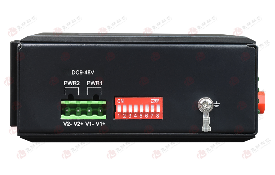 飞畅科技-工业轨式 千兆2光4电  级联型(固定光模块)交换机