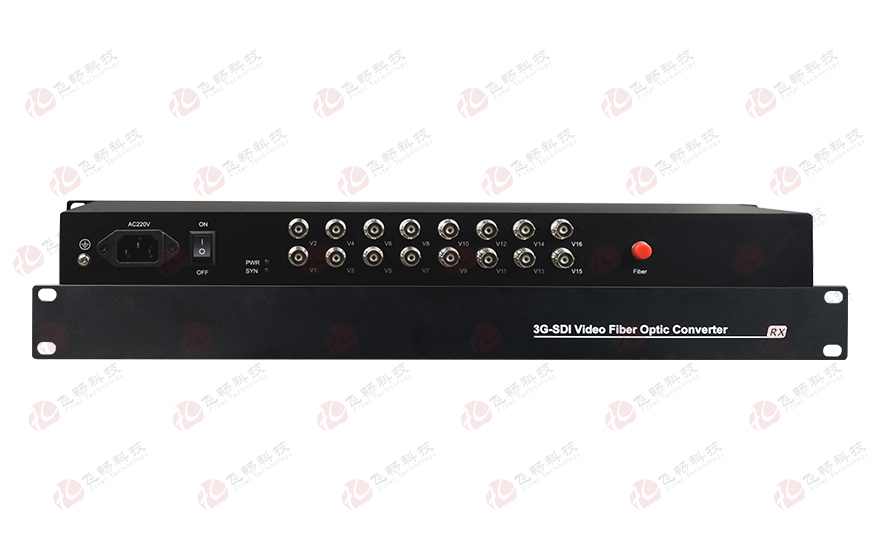 飞畅科技-16路3G HD-SDI光端机