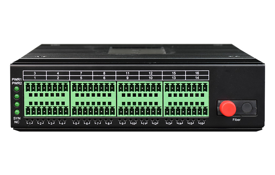 飞畅科技-1-16路工业轨式串口光猫