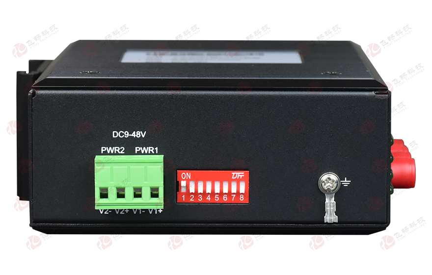 飞畅科技-工业轨式 环网型开关量 光端机