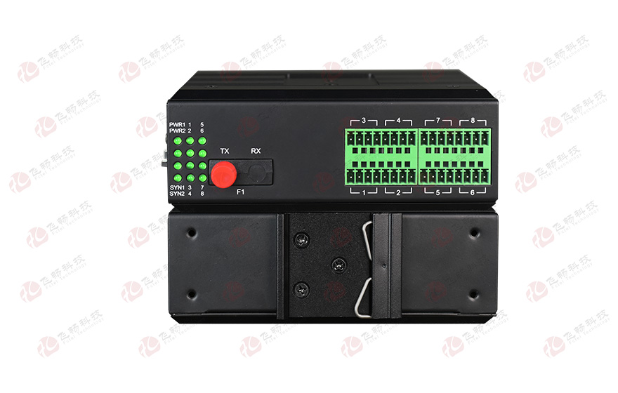 飞畅科技-工业轨式 8路CAN光端机