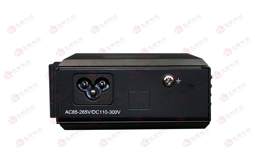 飞畅科技-工业轨式1路RS485+1路RS232光猫 光端机