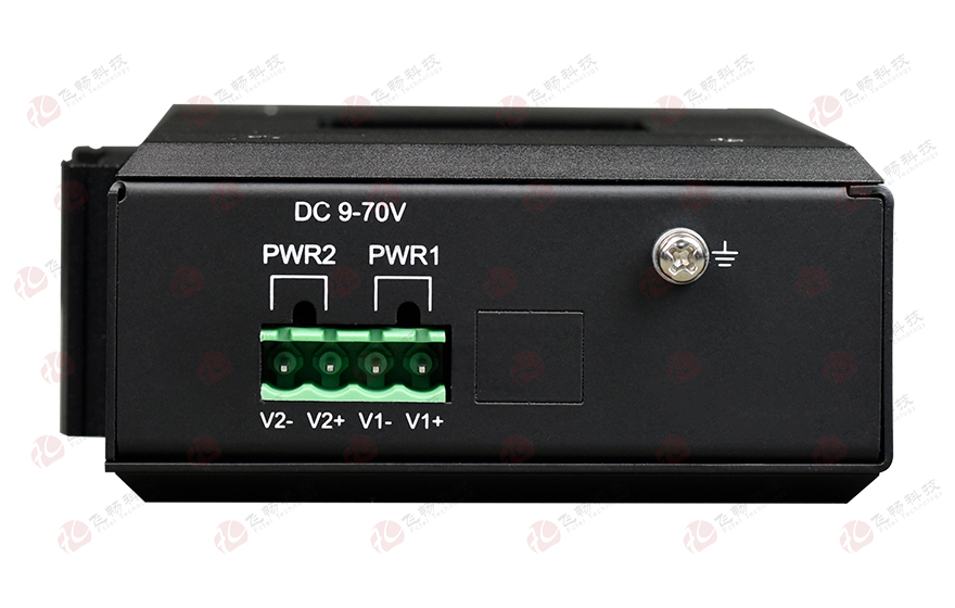 飞畅科技-mini工业轨式5路百兆电交换机