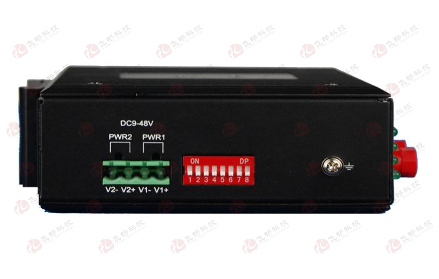 飞畅科技-工业轨式 16路0-10V 模拟量光端机（带断纤保持功能）选配1+1光保护