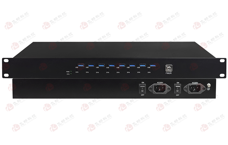 飞畅科技-8路USB3.0 光端机