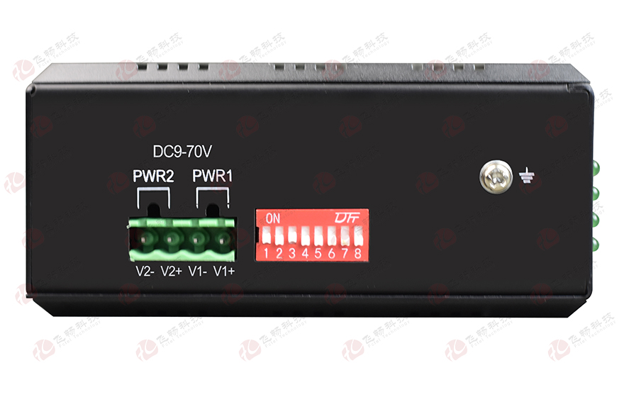 飞畅科技-工业轨式 1-8路 开关量(支持AC220V 10A)光端机