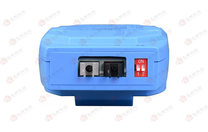 飞畅科技-工业级1路串行接口(RS232与RS422/485)转塑料光纤光端机