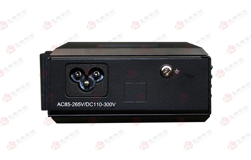 飞畅科技-mini工业轨式 4路千电+1路千光 (双DC或AC220内置)交换机