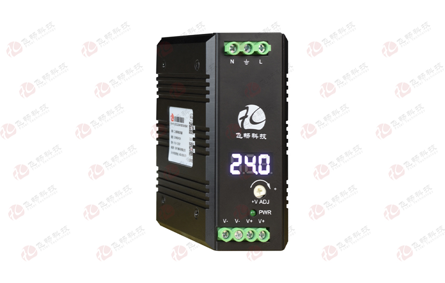飞畅科技-工业级导轨式 AC220V转 DC12V2A/24V1A/12V4A/24V2A/48V1A/48V2.5A  开关电源