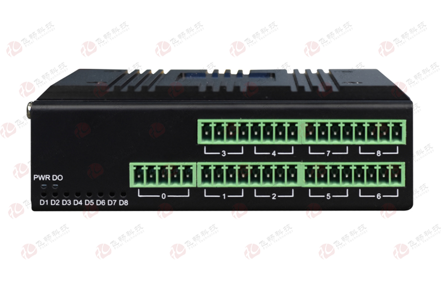 飞畅科技-工业轨式智能8路RS485集线器（带短路检测并隔离功能）