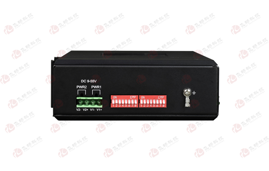 飞畅科技-工业轨式 1-32路模拟量+开关量 1+1光纤备份 混合光端机 （带断纤保持功能）