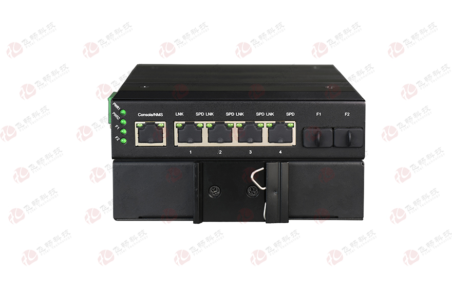 飞畅科技-网管型 工业级4路千兆电 物理隔离收发器