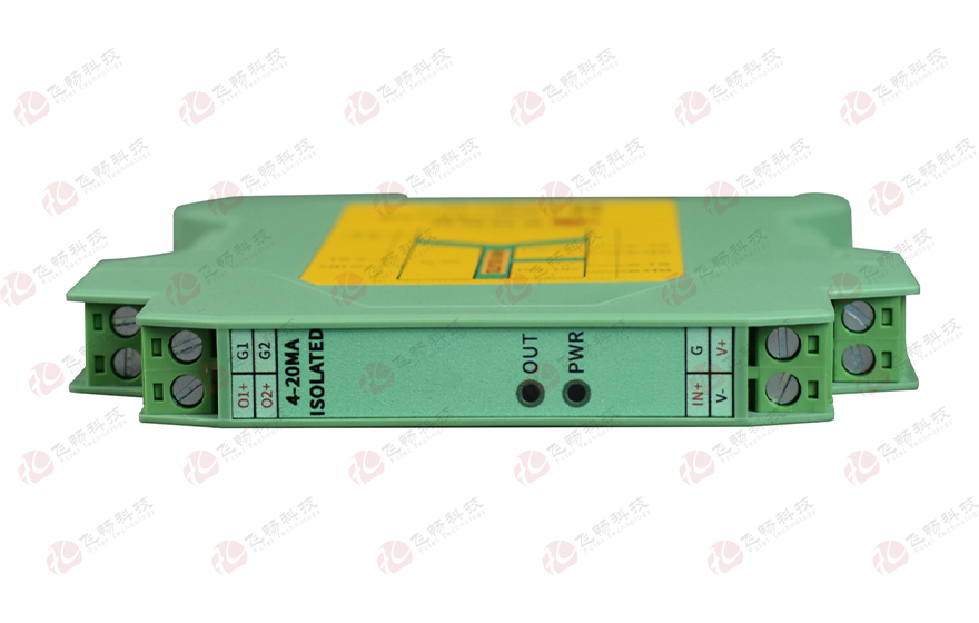 飞畅科技-工业级 轨式4-20MA 1分2 线性光耦3000V隔离器