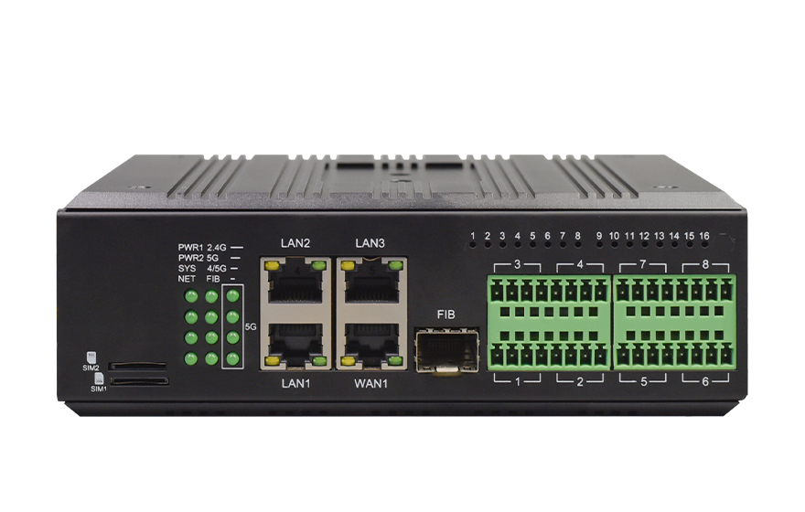 飞畅科技-3千兆Lan+1千兆Wan+16路DI/DOAIAO 5G+WiFI6路由器 (支持双卡双待)