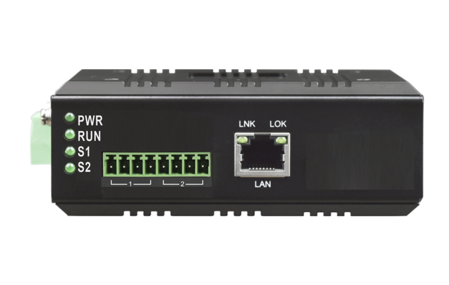 飞畅科技-工业轨式1路CAN总线+1路RS422/485/232串口 服务器