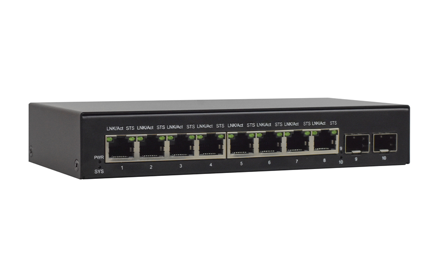 飞畅科技-8路千兆物理隔离电口（1+1光纤备份