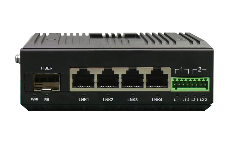 飞畅科技-工业轨式2路串口／4路开关量+4路千