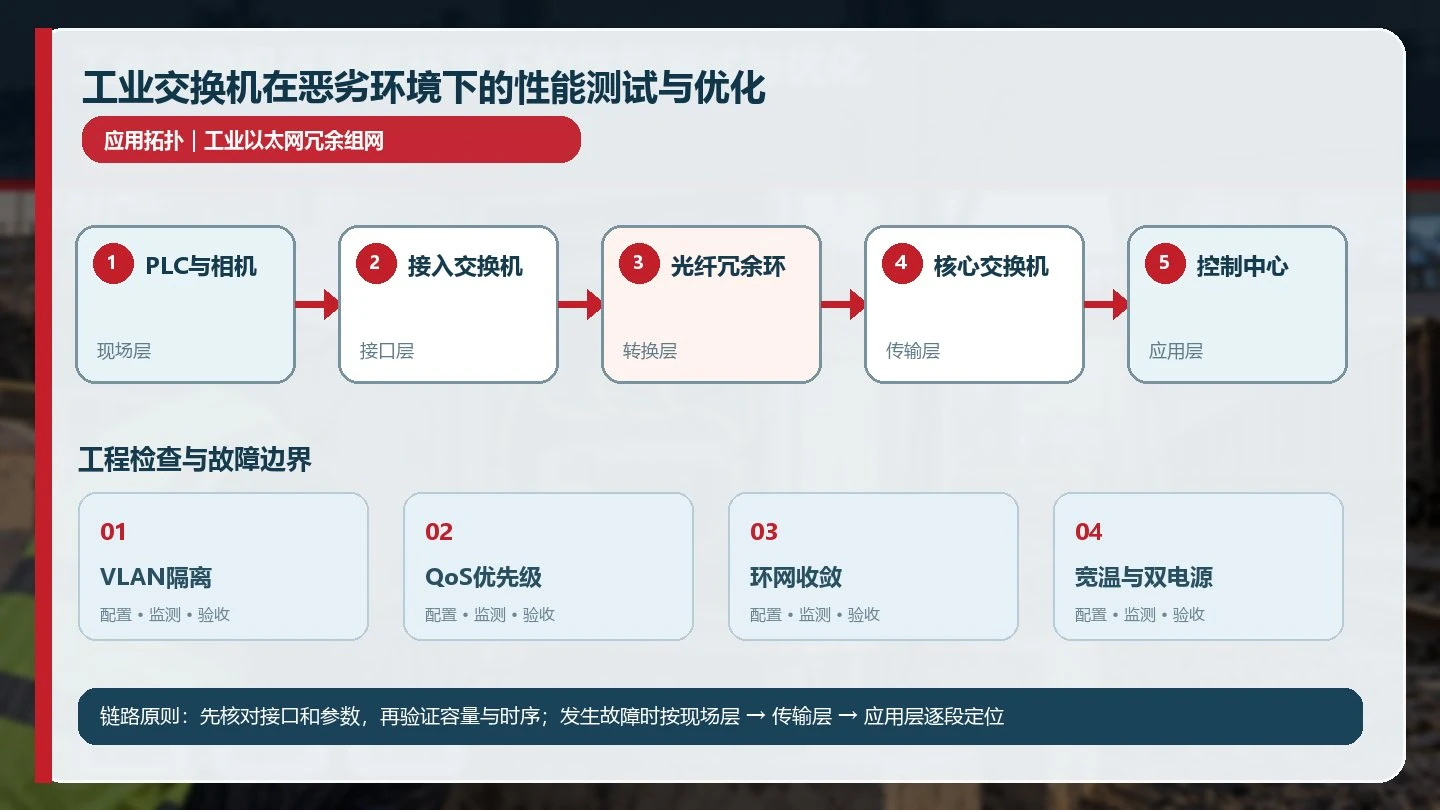 工业交换机在恶劣环境下的性能测试与优化详细应用拓扑图